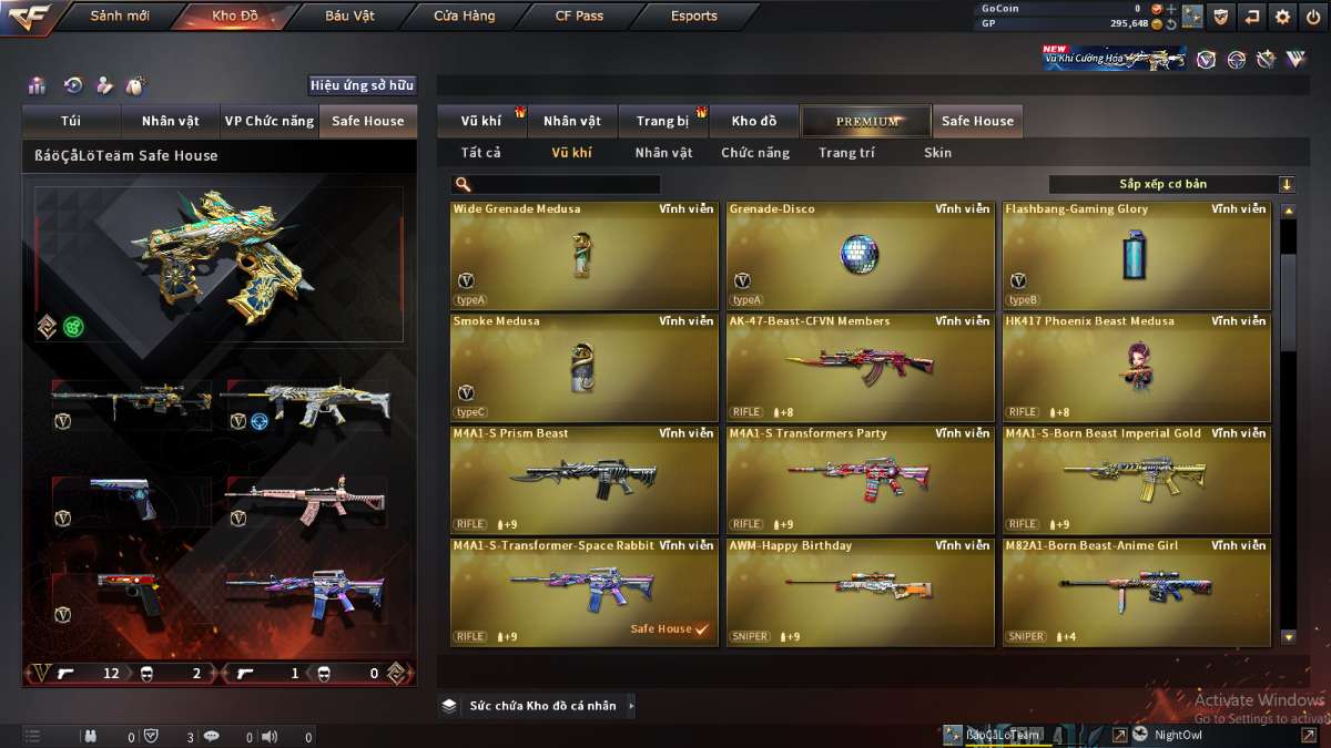 shop acc cf uy tin gia re